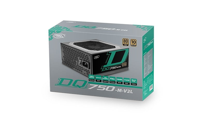 Deepcool 750w 80plus gold full modular PSU with 100% High quality Japanese capacitors