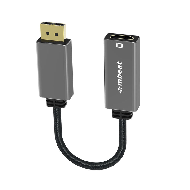 mbeat Tough Link DisplayPort to HDMI Adapter - Space Grey