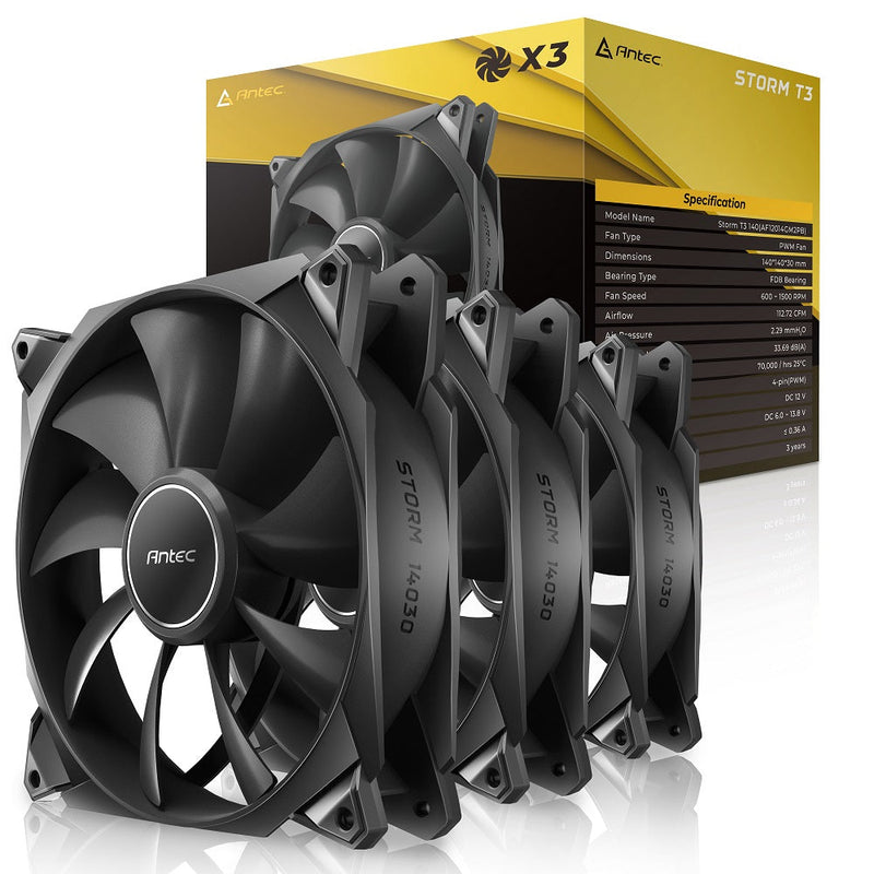 Antec Storm T3 140 3pks 30mm FDB fan