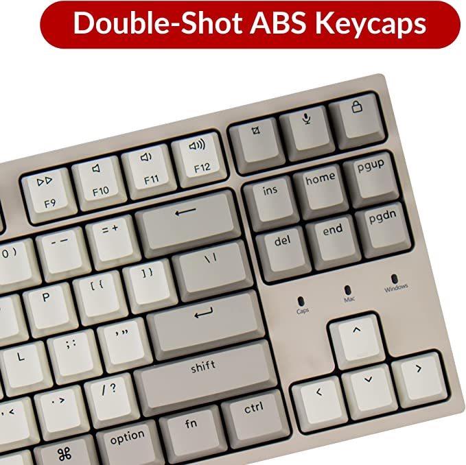 Keychron C1 ANSI 80% TKL Layout 87 Key - Brown Switch RGB - Gateron G pro Mechanical Wired Normal Profile Keyboard
