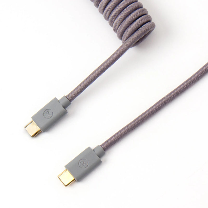 Keychron Coiled Type-C Cable - Grey