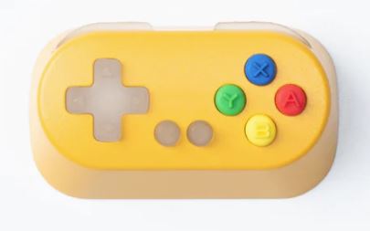 Keychron Gamepad Controller Capslock Aluminium  Alloy Yellow Artisan Keycap (1.75u)