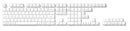 Keychron Double Shot OSA PBT Keycap Full Keycap Set - Black Lettering on White Keys