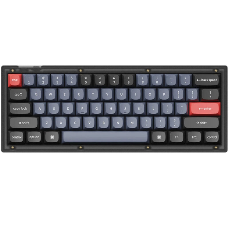 Keychron V4-A3 60% Layout 61 Key Frosted Black Brown Switch RGB Hot-Swap Wired Keyboard