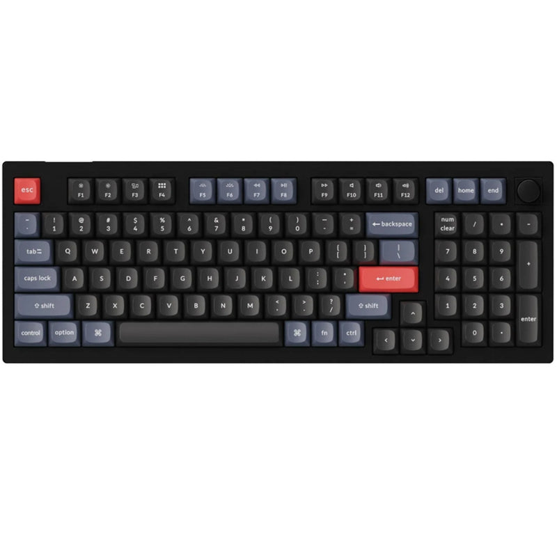 Keychron V5-D1, 96%  Layout 100 Keys, Red Switch, RGB, Black Frame, Hot-Swap, Keychron K Pro, Mechanical Wired Keyboard