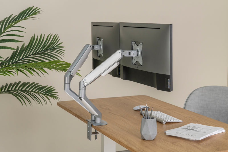 Bracom Dual Monitor Economical Spring-Assisted Monitor Arm