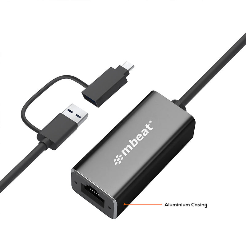 mbeat USB to Ethernet Adapter/converter