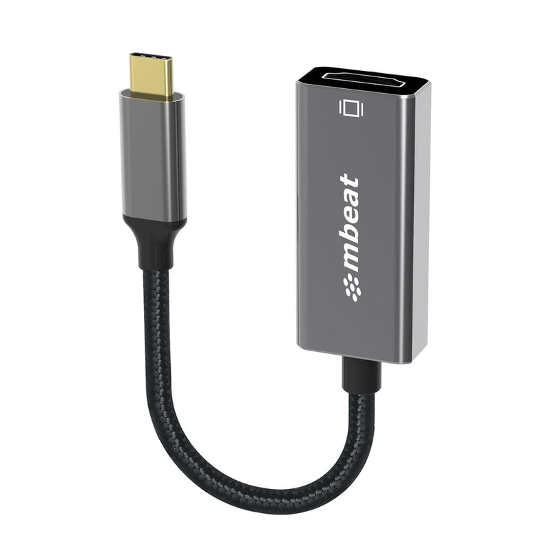 mbeat Tough Link 1.8m DisplayPort Cable v1.4 - Space Grey