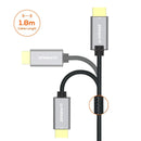 Mbeat Tough Link 1.8m Mini DisplayPort to HDMI Cable - Space Grey