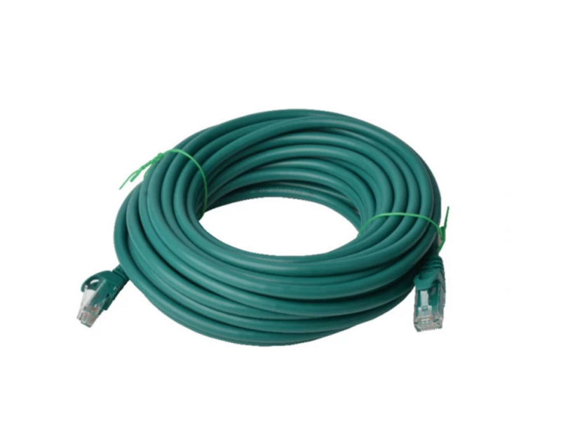 Cat 6a UTP Ethernet Cable, Snagless - Green 20M