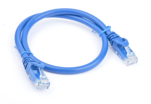 Cat 6a UTP Ethernet Cable, Snagless - 0.5m (50cm) Blue