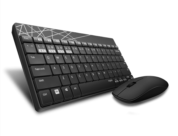 Rapoo 8000M Multi-mode Wireless Keyboard and Mouse