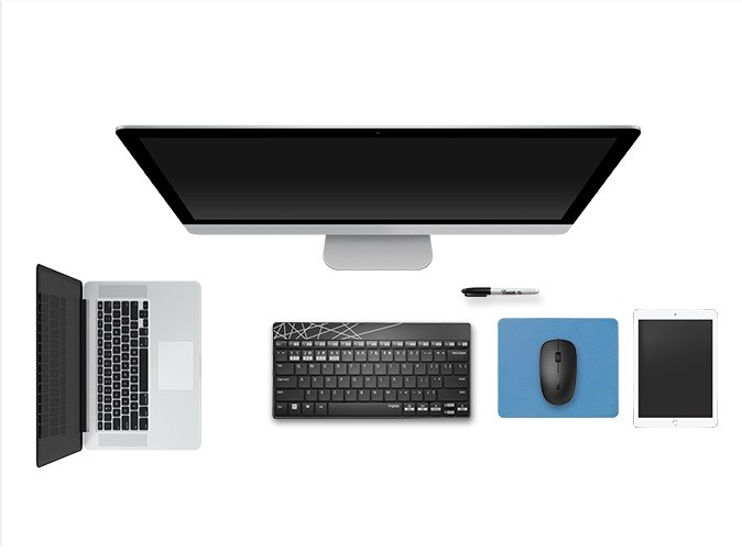 Rapoo 8000M Multi-mode Wireless Keyboard and Mouse