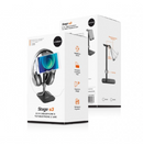 mbeat 2-in-1 Headphone & Tiltable Phone Stand - Black