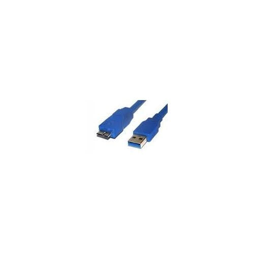 USB 3.0 Certified Cable - USB A Male to Micro-USB B Male, Blue 2m