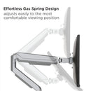 Bracom Gas Spring Dual Aluminum Monitor Arm for 17"-32"