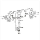 Bracom Aluminum LCD VESA Desk Mounts for LCD Screen Size 13"-27" (dual)