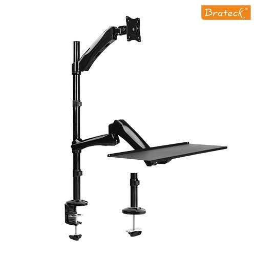 Bracom  Single Monitor Sit-Stand Workstation. Fit for most 13"-27" LCD monitors and screens