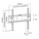 Bracom TV bracket. Fit for most 32"-55" LED, 3D LED, LCD, Plasma TVs