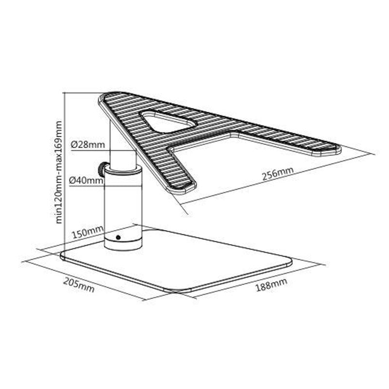 Bracom Deluxe Desktop Laptop Adjustable Raiser