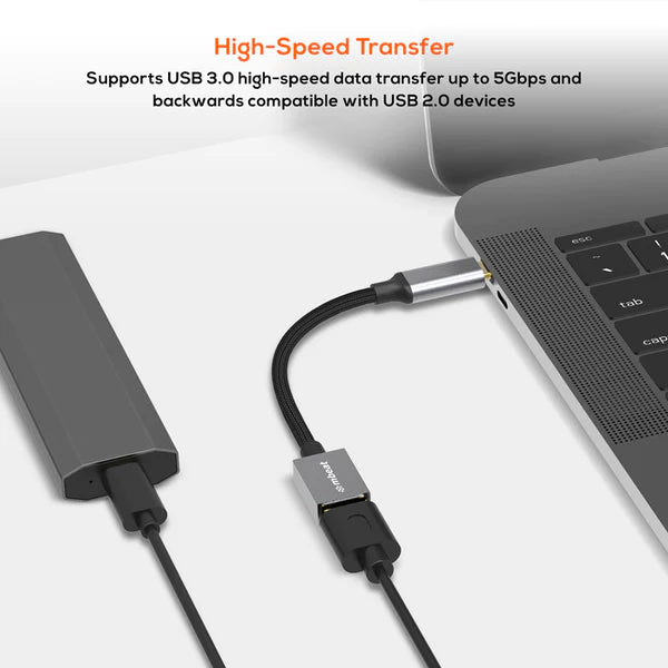 Mbeat Tough Link USB-C to USB 3.0 Adapter - Space Grey