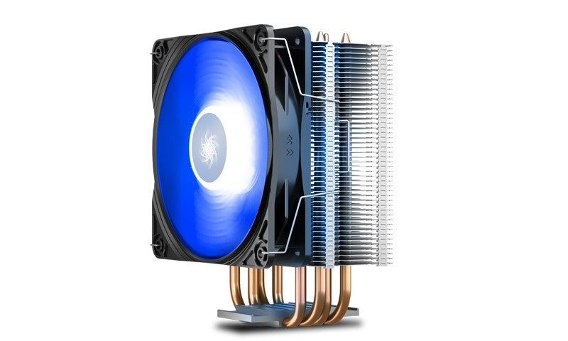Deepcool Gammaxx 400 V2 Blue CPU Cooler (2011/1366/115X/775, FM2/1. AM3/2+), 4 Heatpipes, 120mm PWM Blue LED Fan