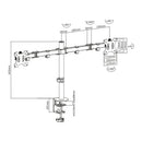 Bracom Economy Dual Monitor Steel Monitor Arm