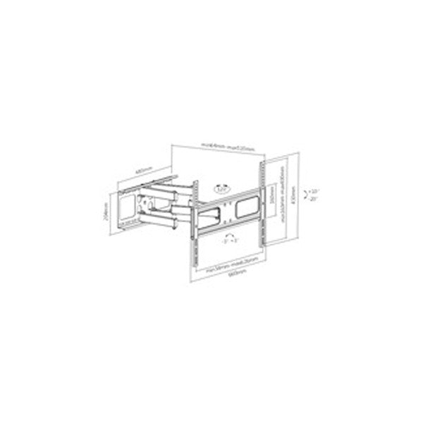 Bracom Economy Dual Monitor Steel Monitor Arm