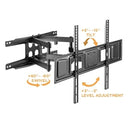 Bracom Economy Solid Full Motion TV Wall Mount for 37"-80" LED, LCD Flat Panel TVs