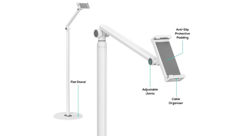 Mbeat activiva Universal iPad & Tablet Floor Stand - 1.3m Height