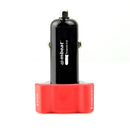 mbeat  triple USB ports car charger,  RED color 4.8A/24W triple ports car charger
