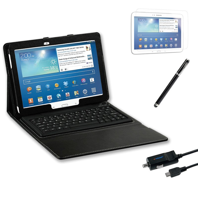 mBeat 10.1" Tablet Keyboard, Case, Car Charger & Stylus Pen  CLEARANCE!