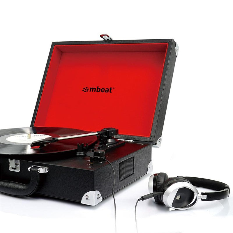 mbeat Retro Briefcase-styled USB turntable recorder