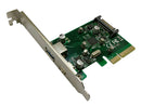 Welland Turbo Leopard UP-312-3 2-Port USB-A & USB-C PCI-E 2.0 Card w/Extra Low-Profile Bracket