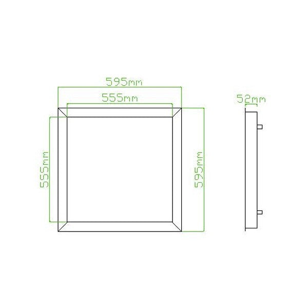 NationStar LED Panel Light 240V 36W 3000Lm 600 X 600 mm Cool White SAA 72W Fluorescent Replacement